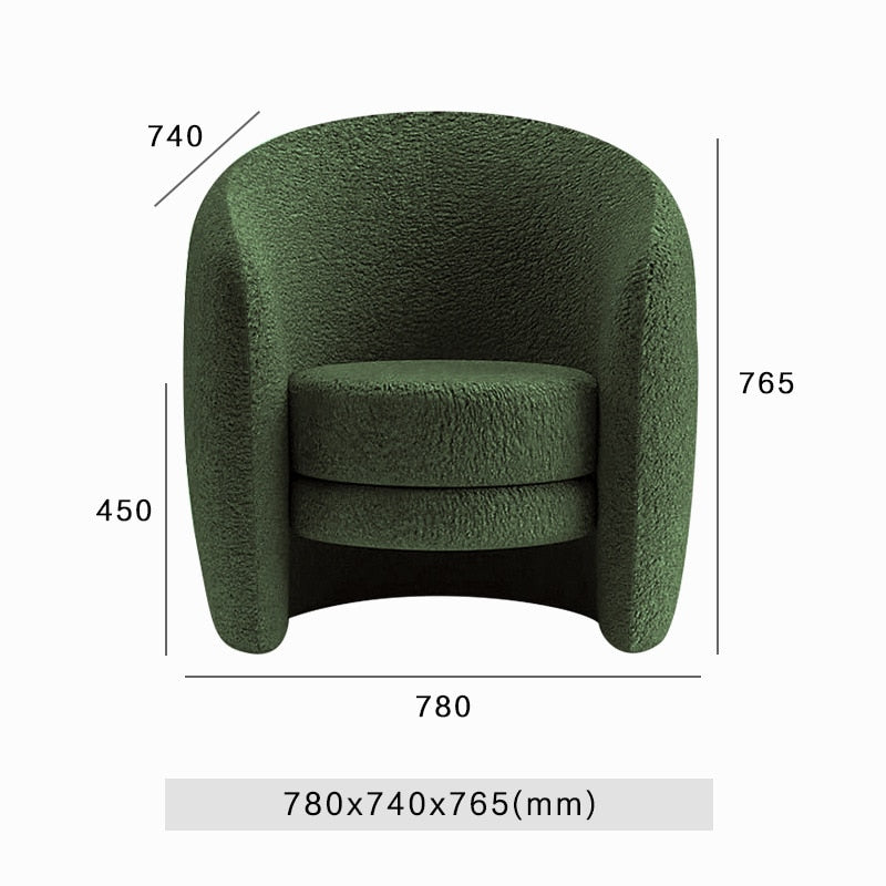 Minimalist Modern Sponge Sofa Chairs