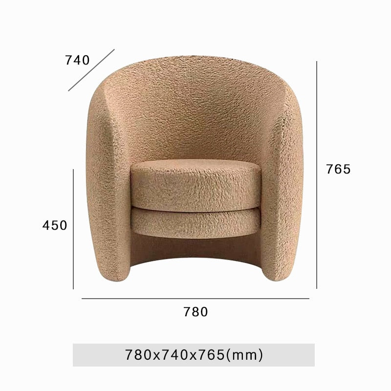 Minimalist Modern Sponge Sofa Chairs