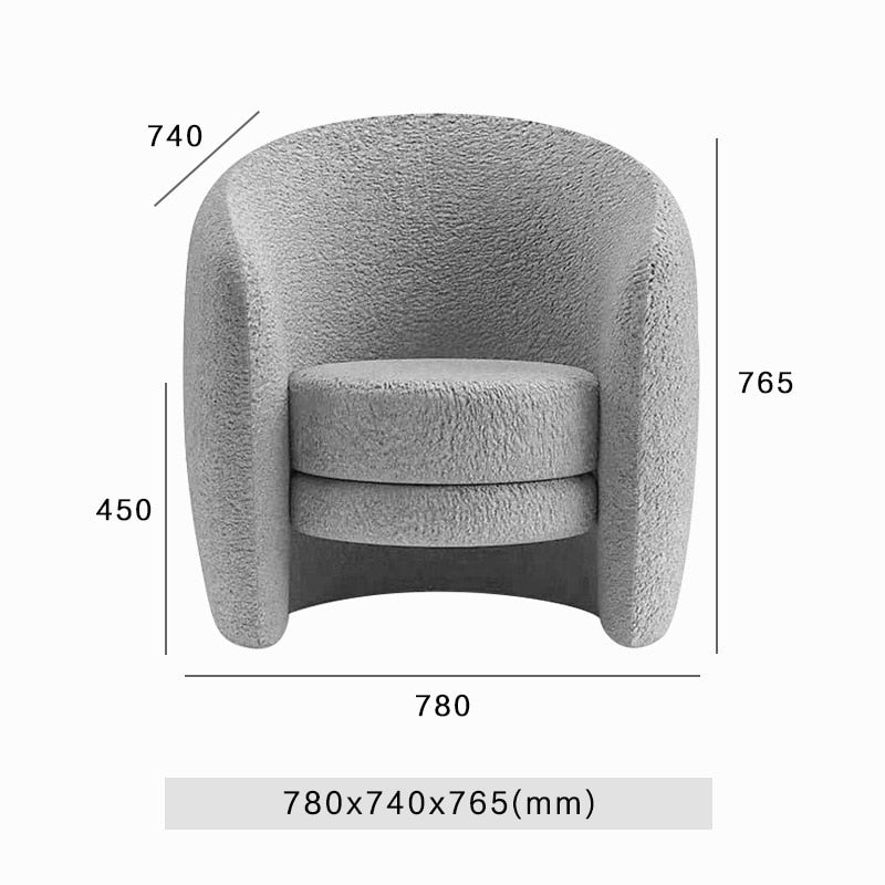 Minimalist Modern Sponge Sofa Chairs